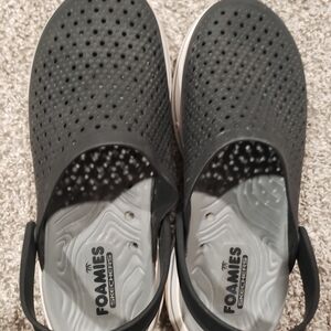 Skechers Foamies Black Slip-On Clogs